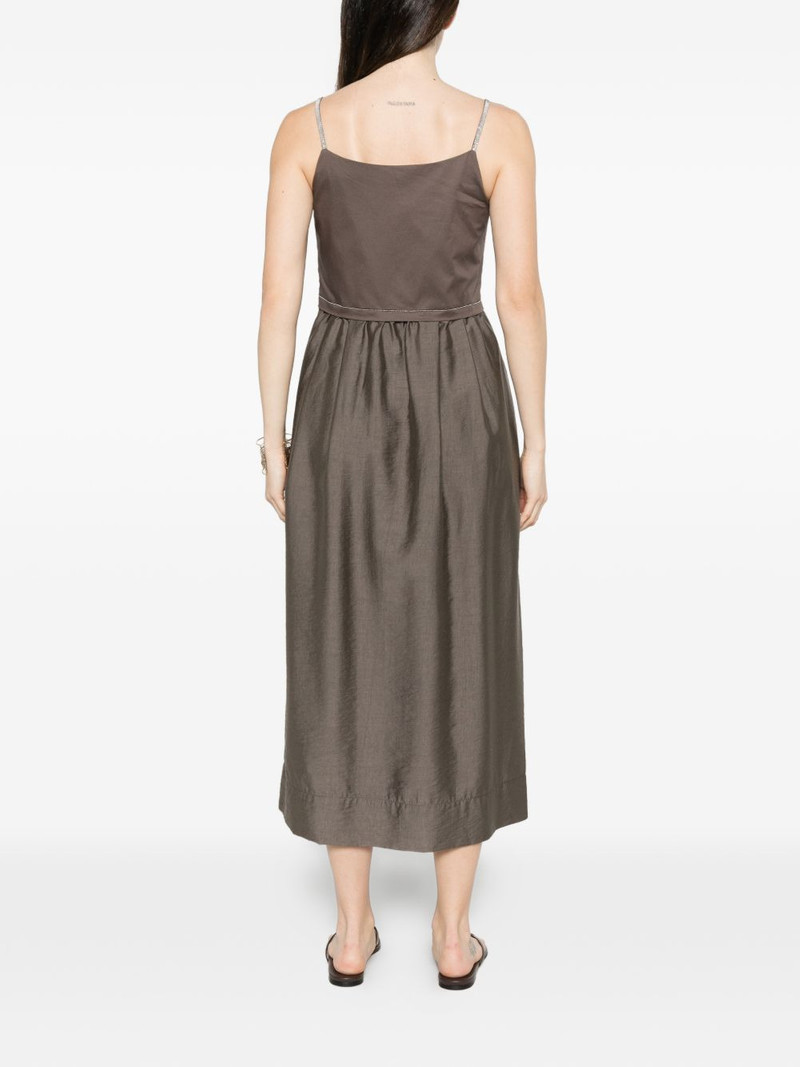 monili-chain sleeveless midi dress 4
