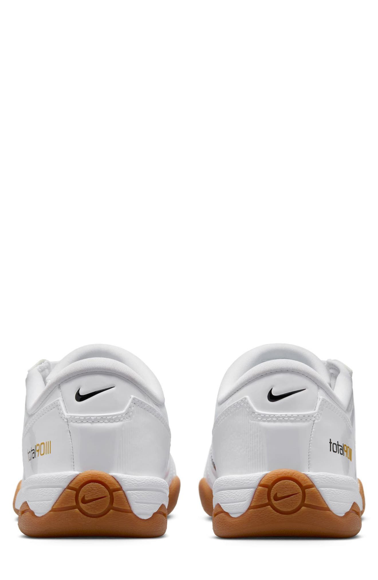 Nike Total 90 Soccer Sneaker in White/Black/White/Team Gold at Nordstrom - 5