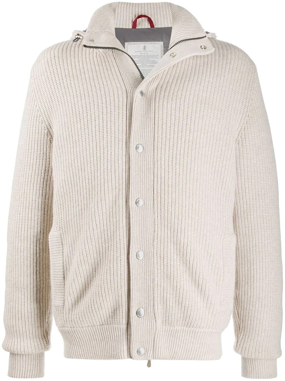 ribbed cardi-coat - 1