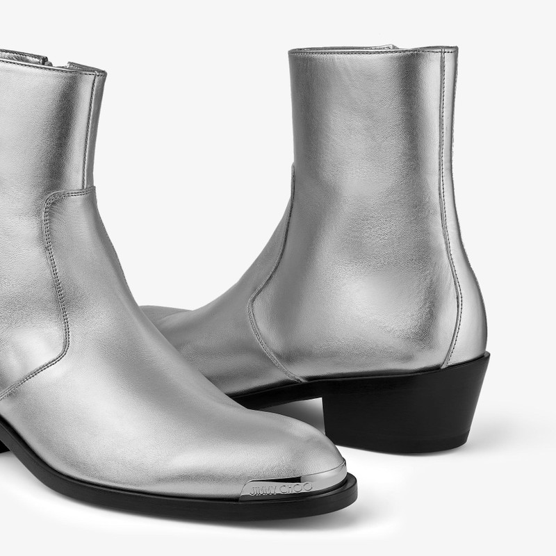 Sammy/M
Silver Metallic Nappa Ankle Boots 3
