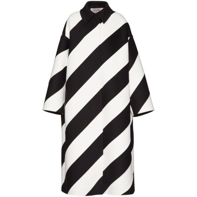 ジャケット VALENTINO SS24 White poplin overcoat (4B0CJ3E55DN 001) Valentino White Poplin Overcoat | italist