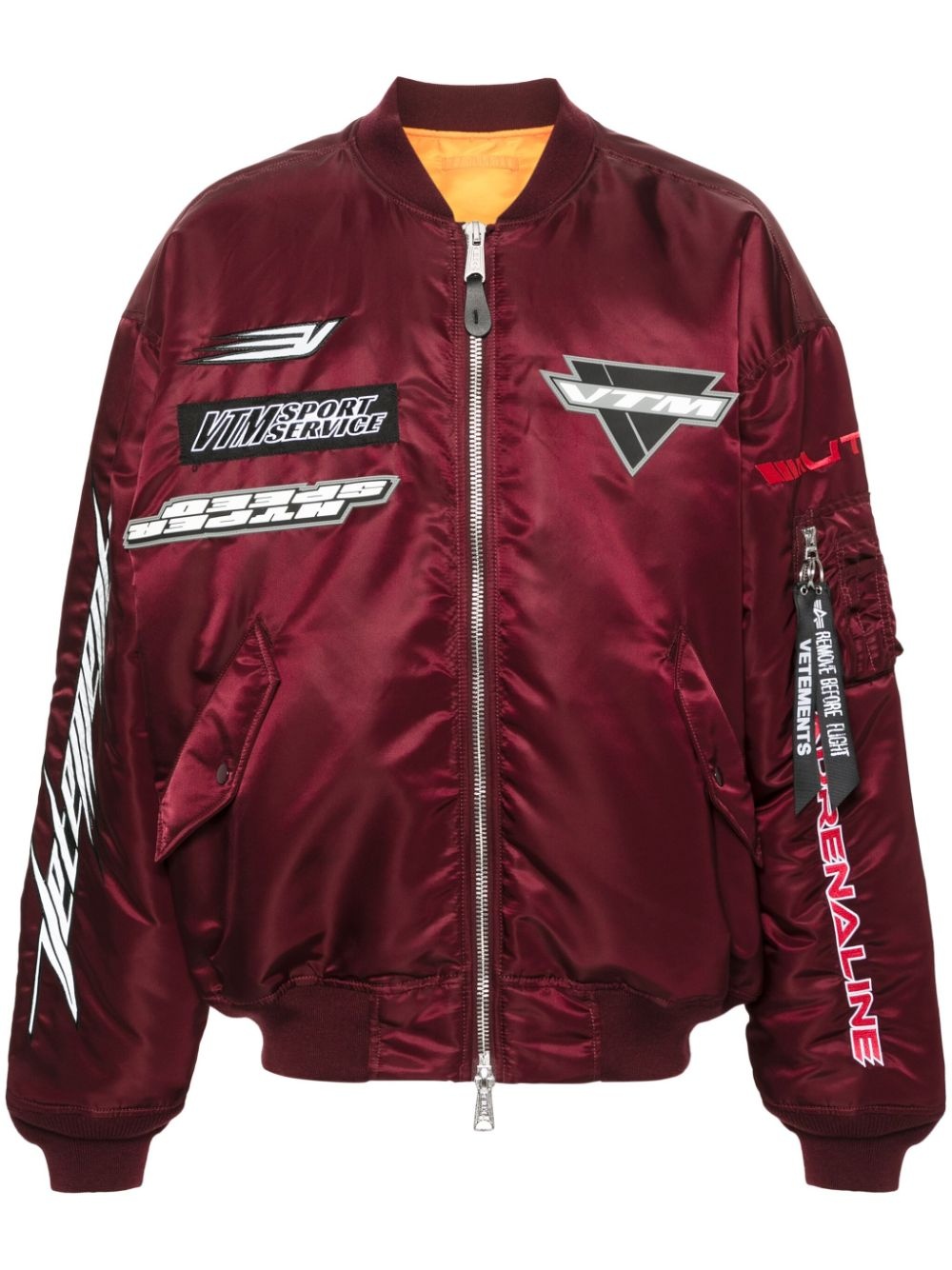 logo-appliquÃ© bomber jacket - 1