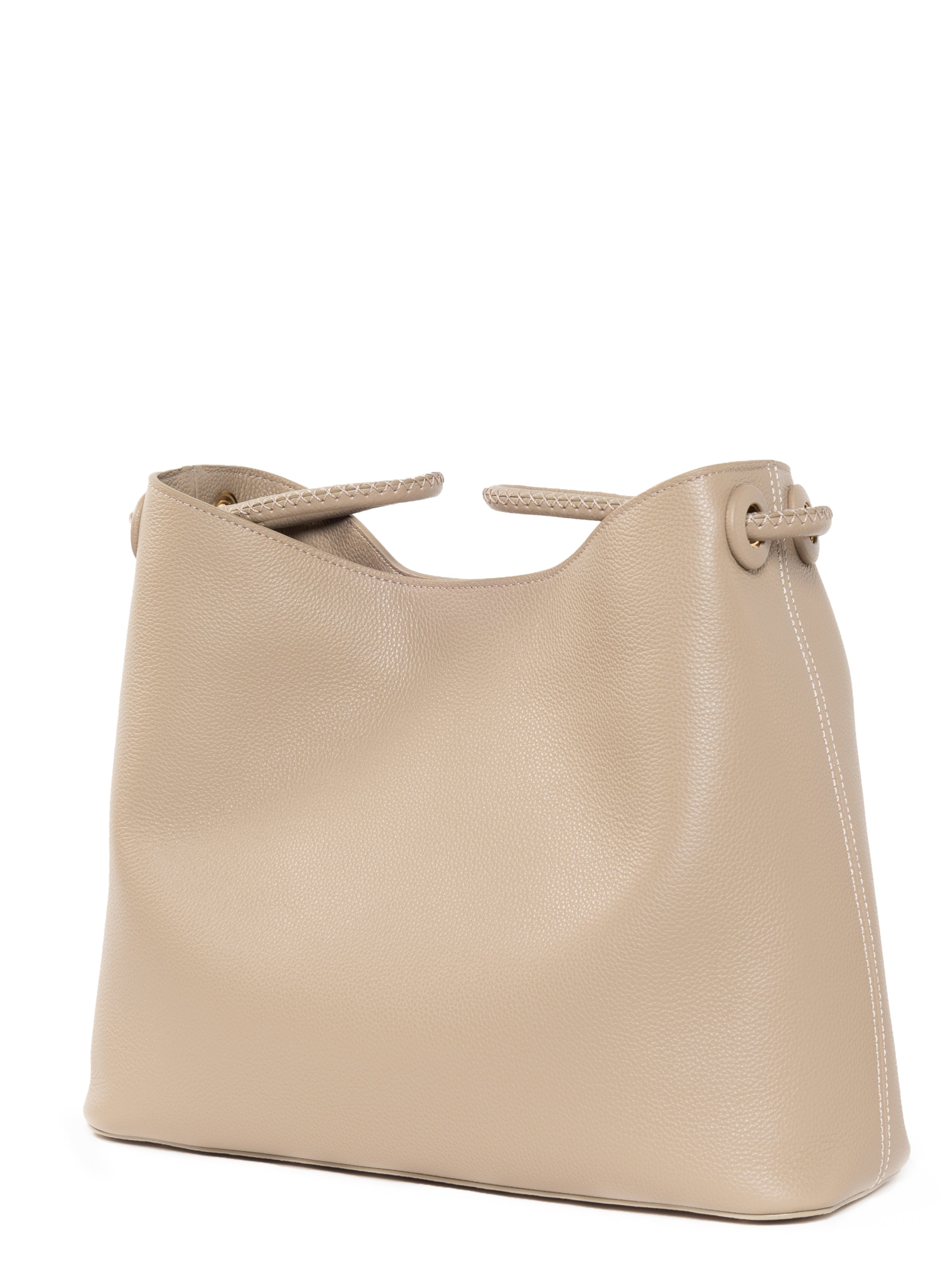 New Vosges Pebbled Leather Taupe - 3