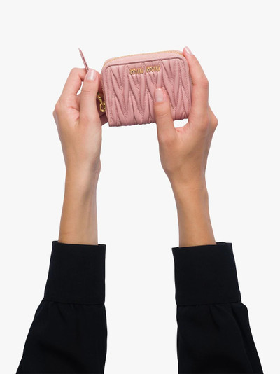 Miu Miu matelassé coin purse outlook