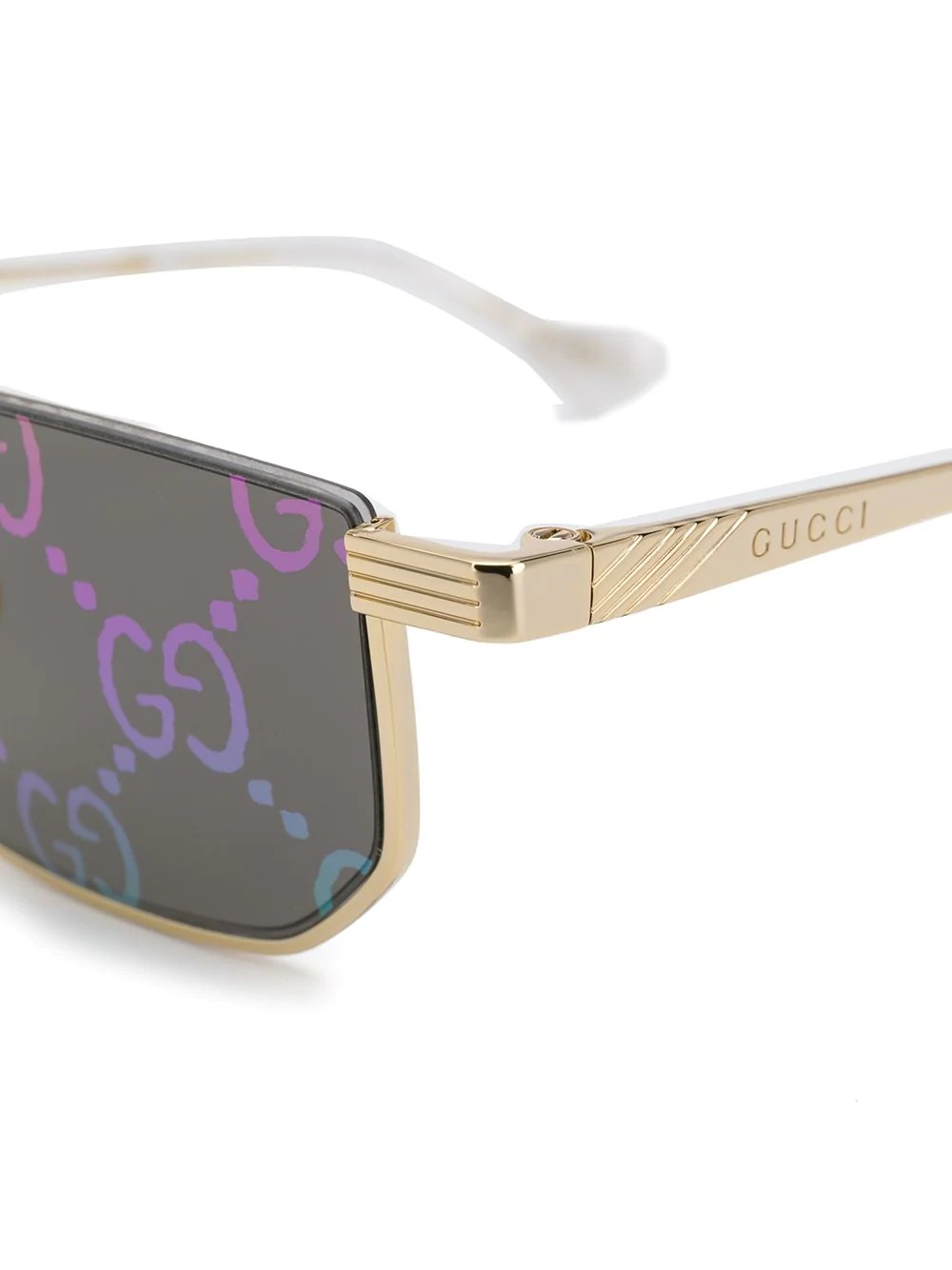 GG motif lensed sunglasses - 3