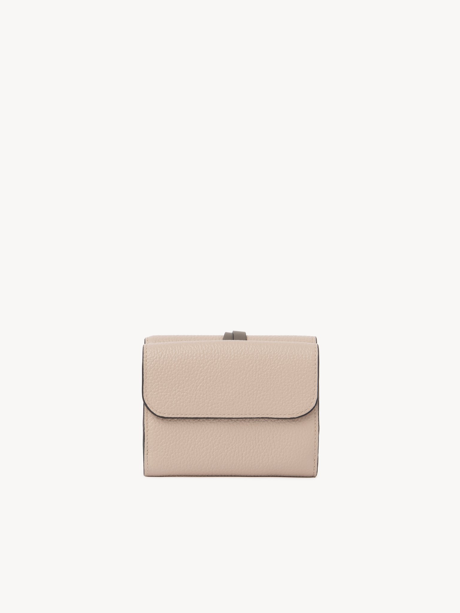 SMALL ALPHABET TRI-FOLD IN GRAINED LEATHER - 3