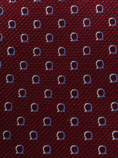 Salvatore Ferragamo Gancini print necktie outlook