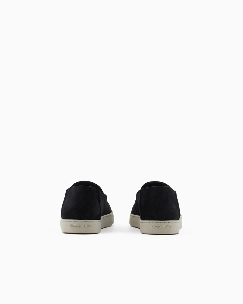 GIORGIO ARMANI Suede slip-ons outlook