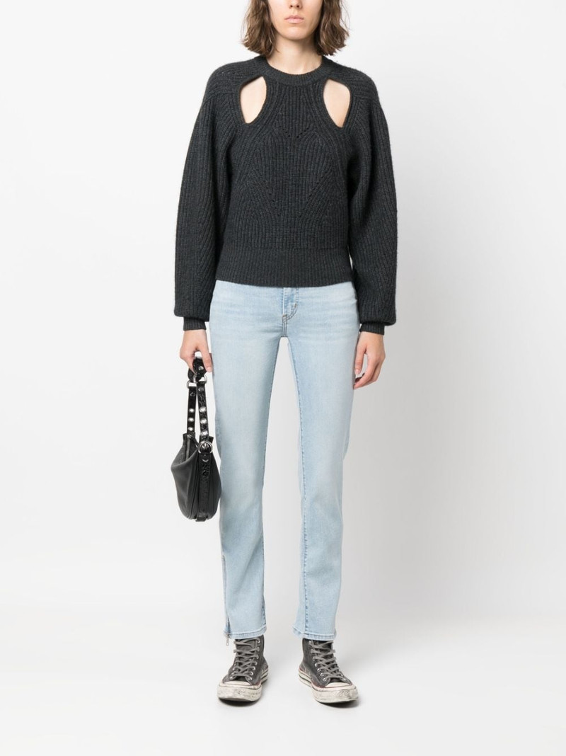 Levi's ankle-zips skinny jeans outlook