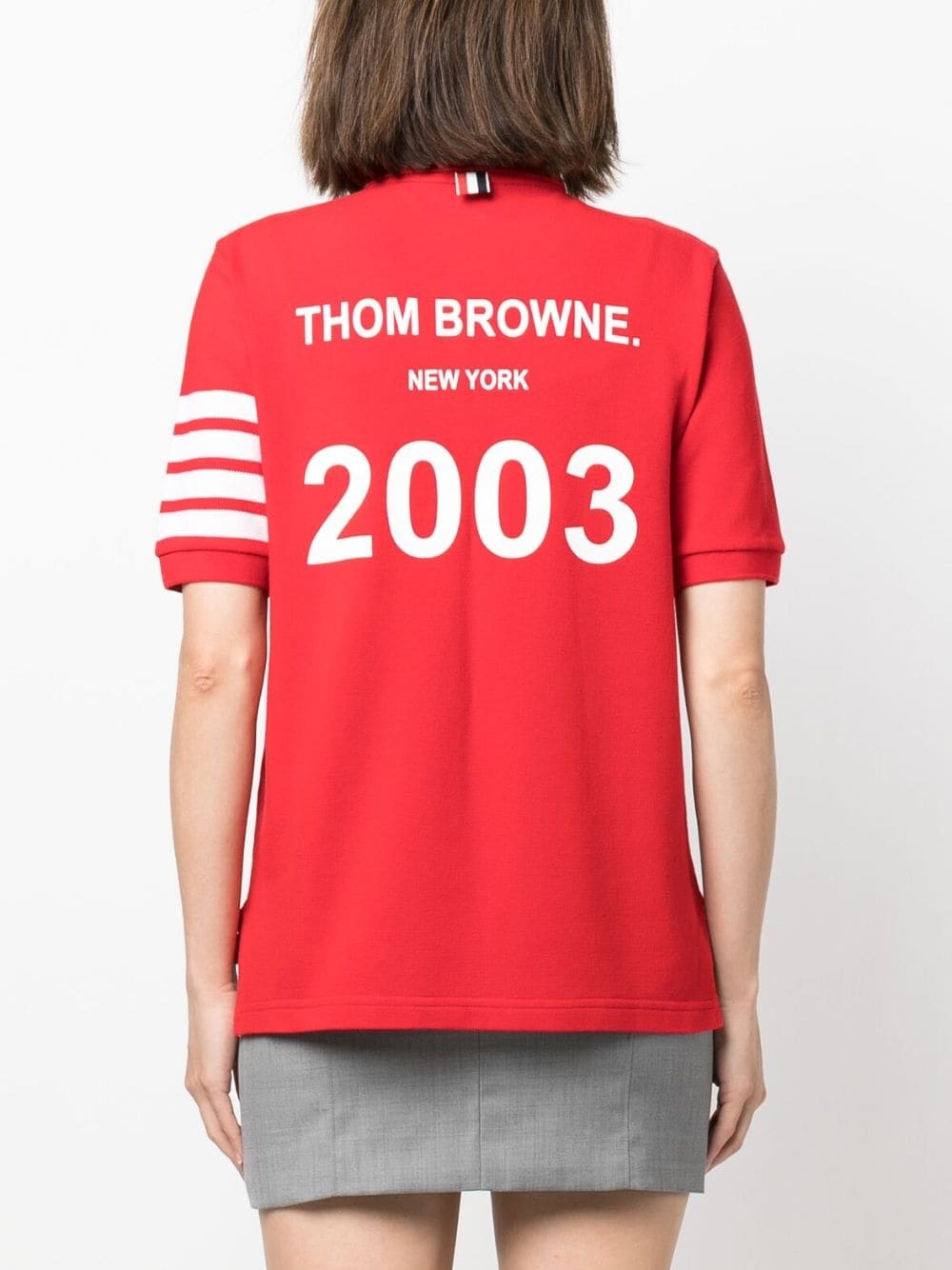 4-Bar Stripe 2003-print polo shirt - 4