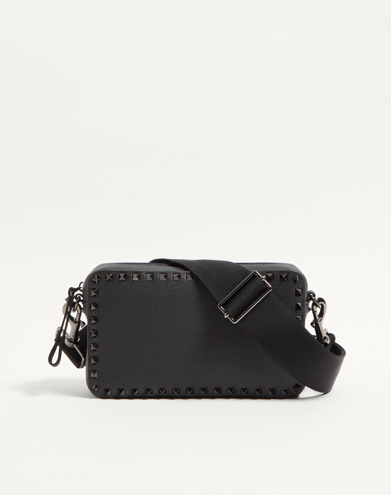ROCKSTUD GRAINY CALFSKIN CROSSBODY BAG 1