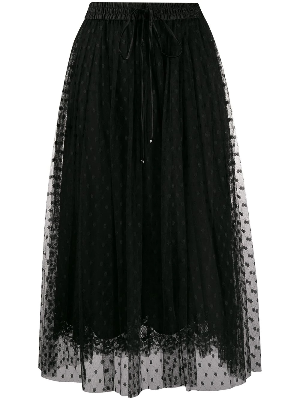 point d'esprit midi skirt - 1