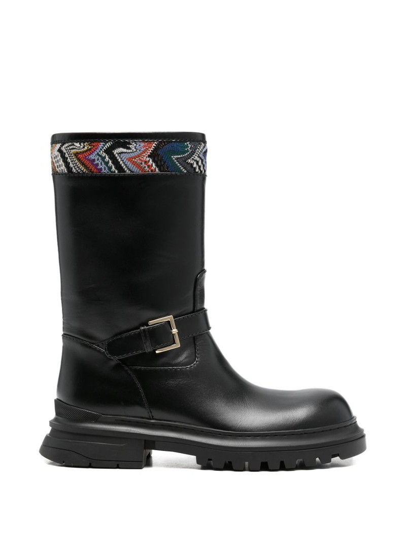buckle trim boots 1