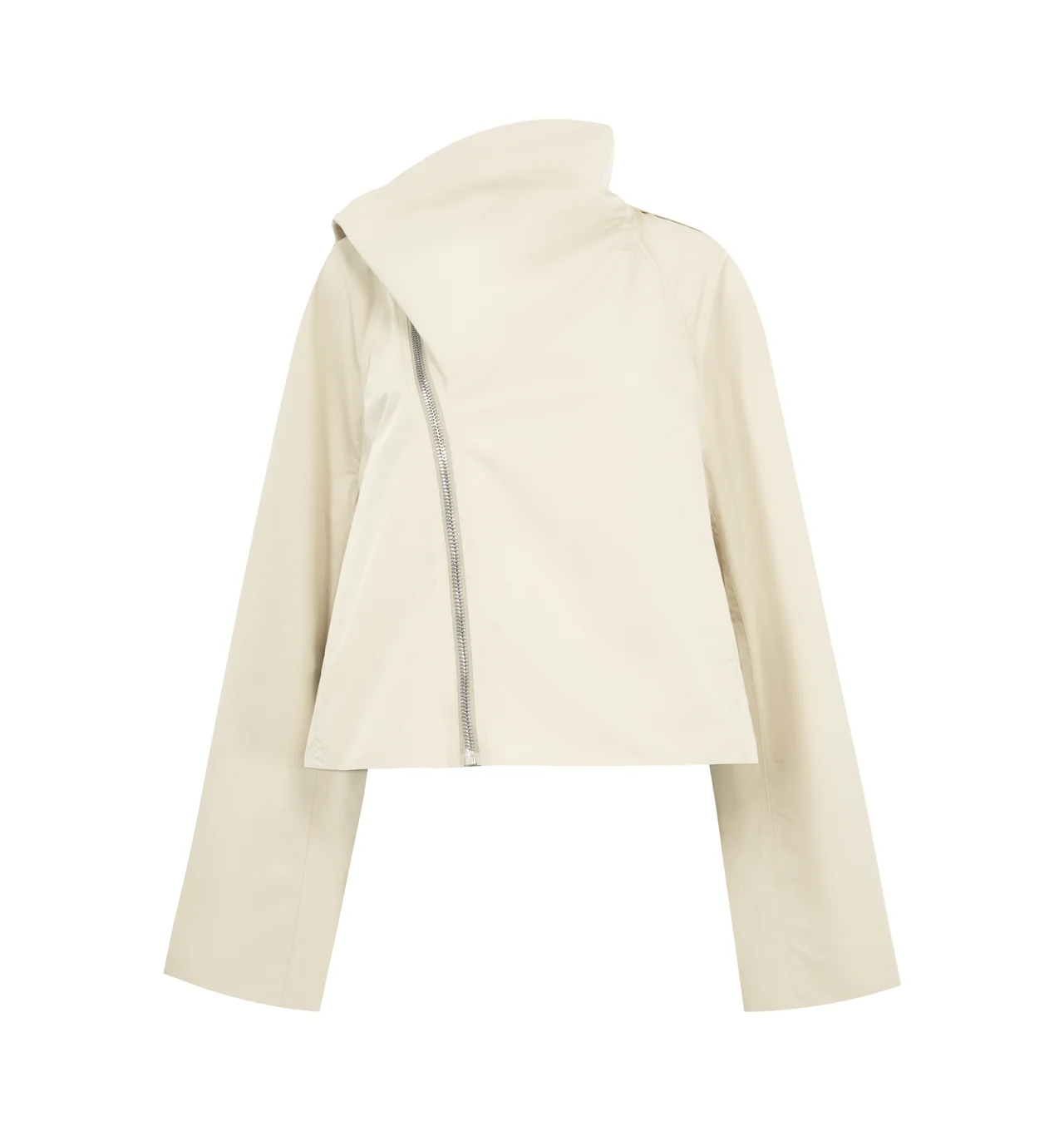 CROPPED SCARF FLIGHT JACKET - 1