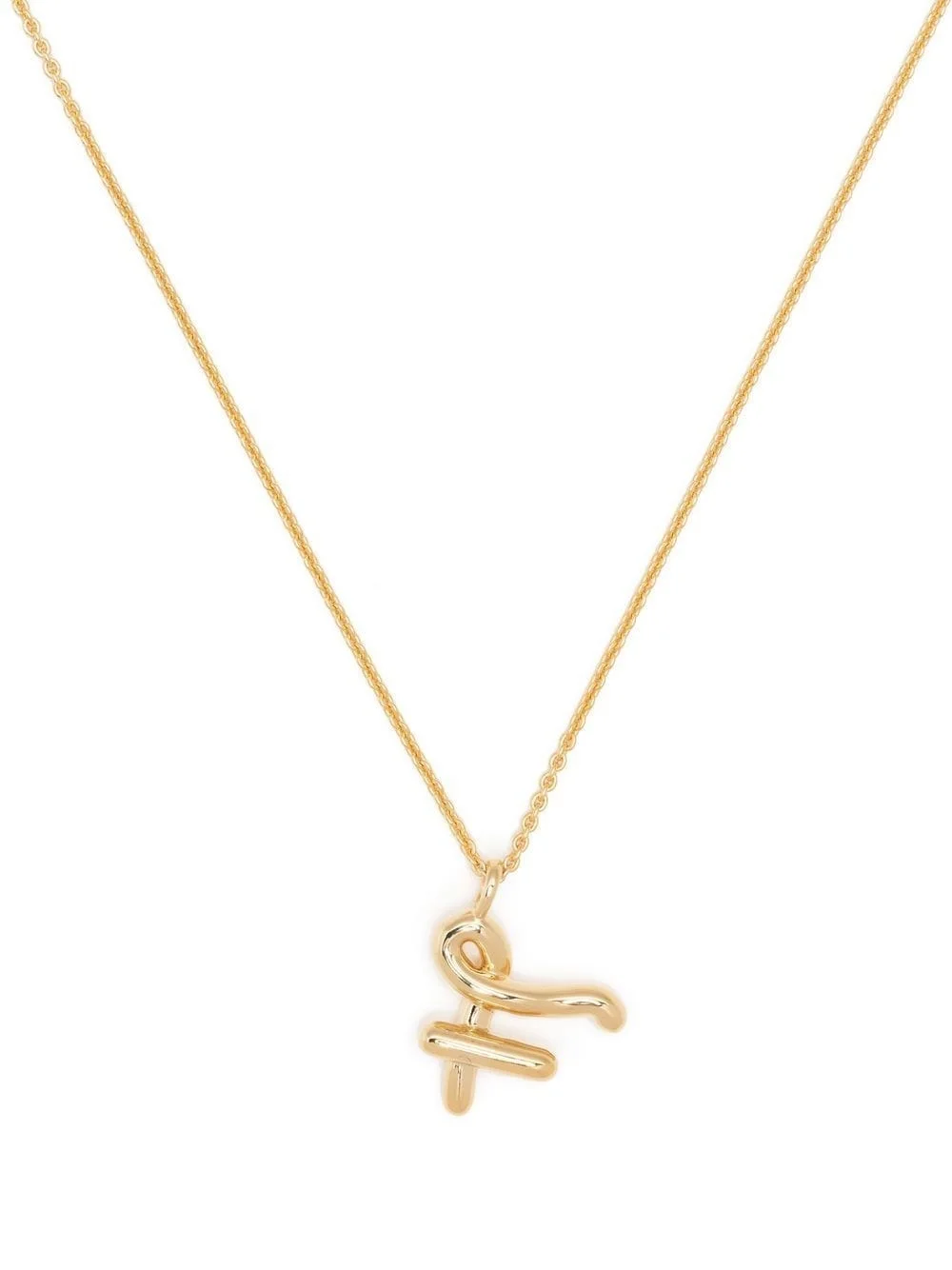 charm-detail chain necklace - 1