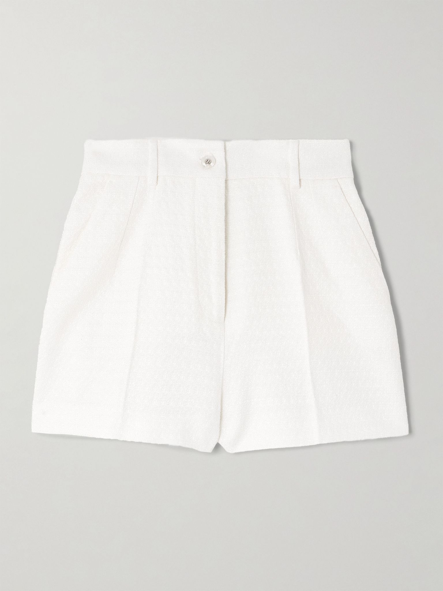 Matelassé shorts White - 1