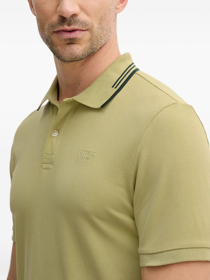 striped collar polo shirt 4