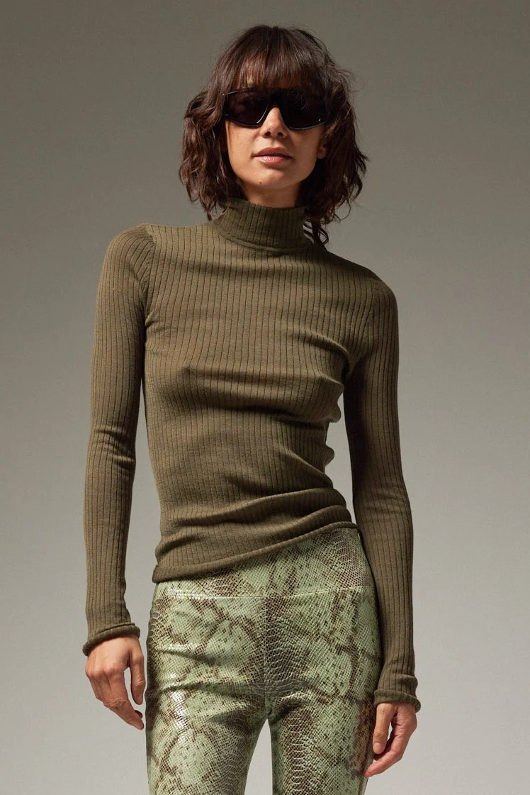 CASHMERE MOCK NECK - 1