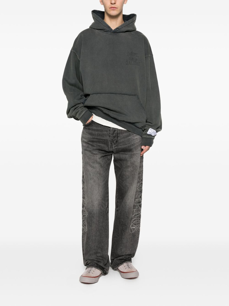 GALLERY DEPT. logo-embossed hoodie outlook