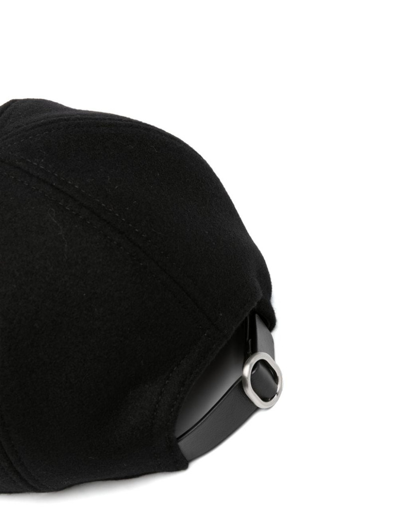 Jil Sander logo-embroidered cashmere cap outlook