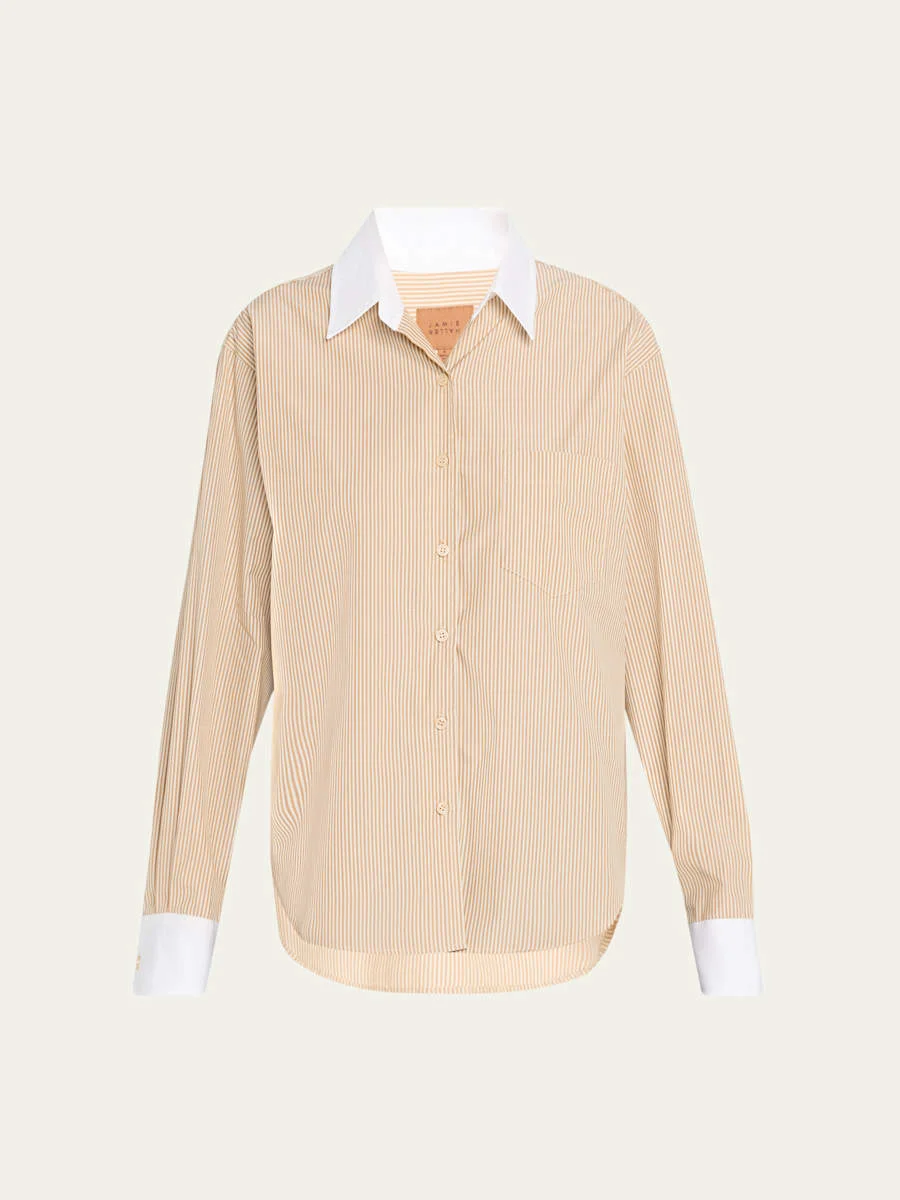 The Tipped Weekend Cotton Shirt - 1