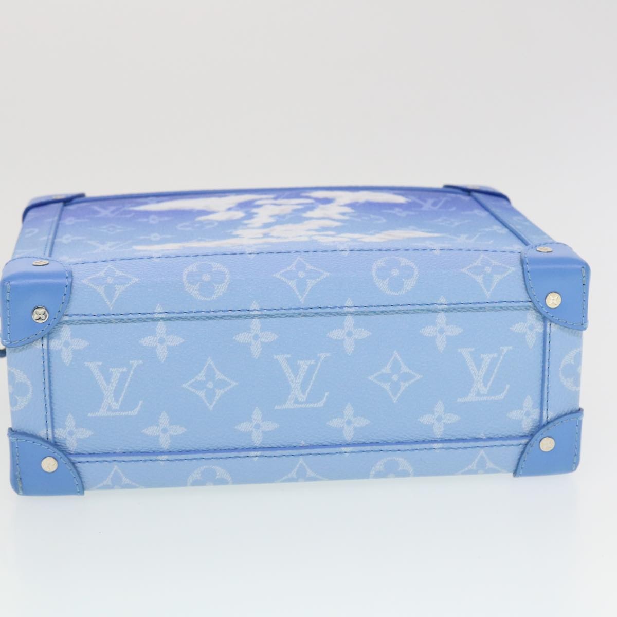 LOUIS VUITTON Monogram Clouds Soft Trunk Shoulder Bag Blue M45430 - 6