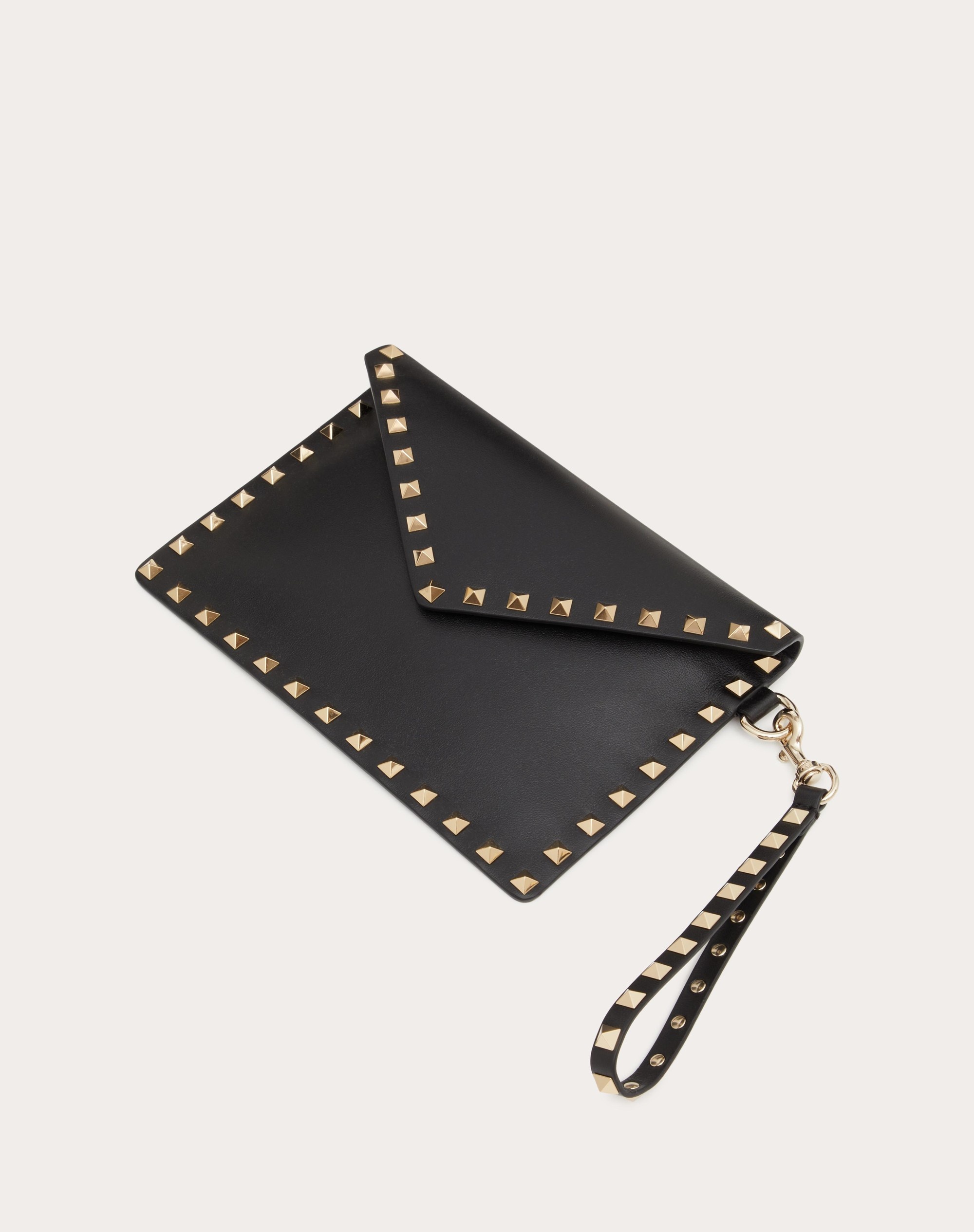 ROCKSTUD CALFSKIN POUCH - 5