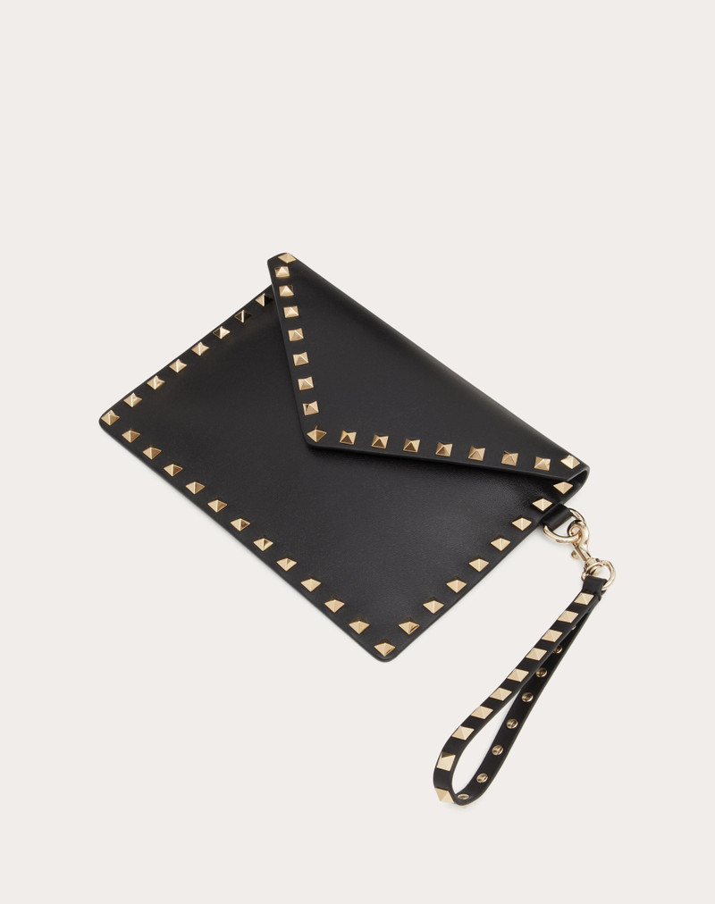 ROCKSTUD CALFSKIN POUCH 5