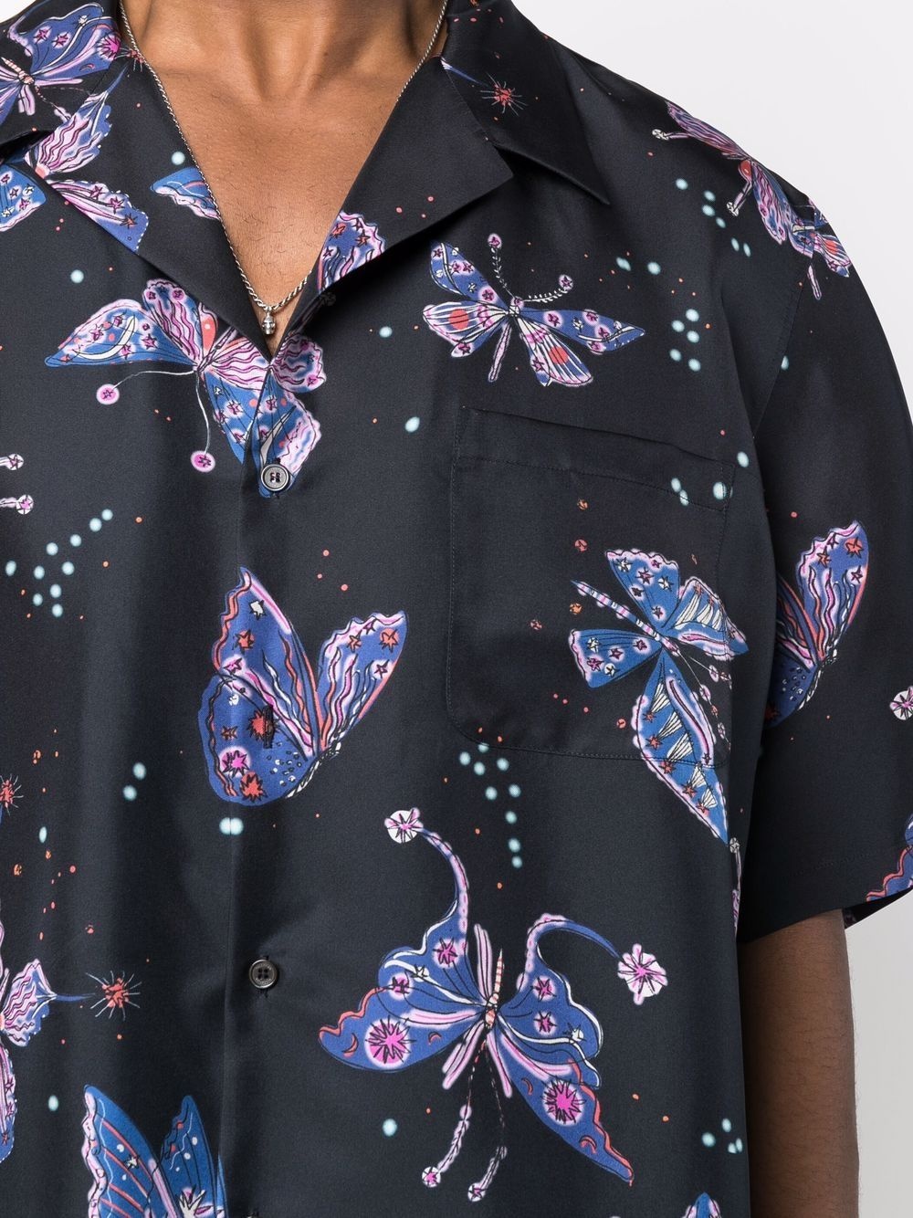 butterfly pattern shirt - 5