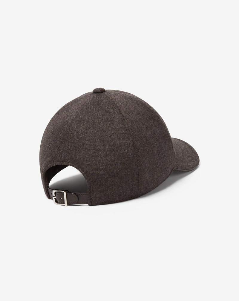 Dark Grey wool and cashmere baseball cap 3