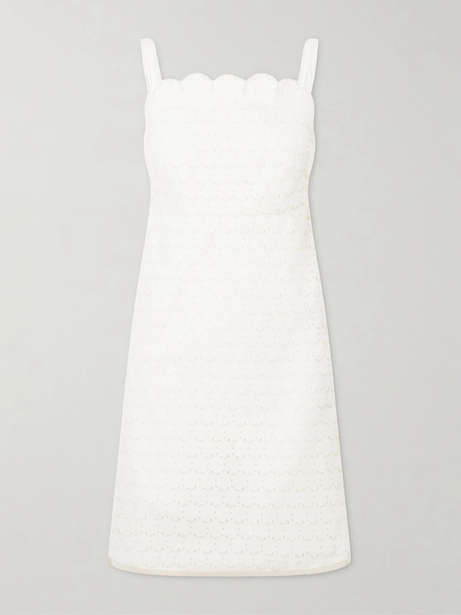 Mossi broderie anglaise cotton mini dress Ivory - 1