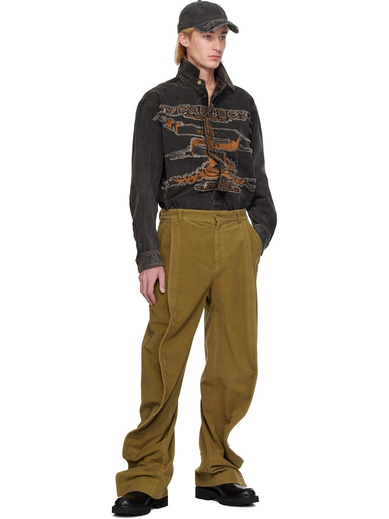 Y/Project Beige Banana Trousers outlook