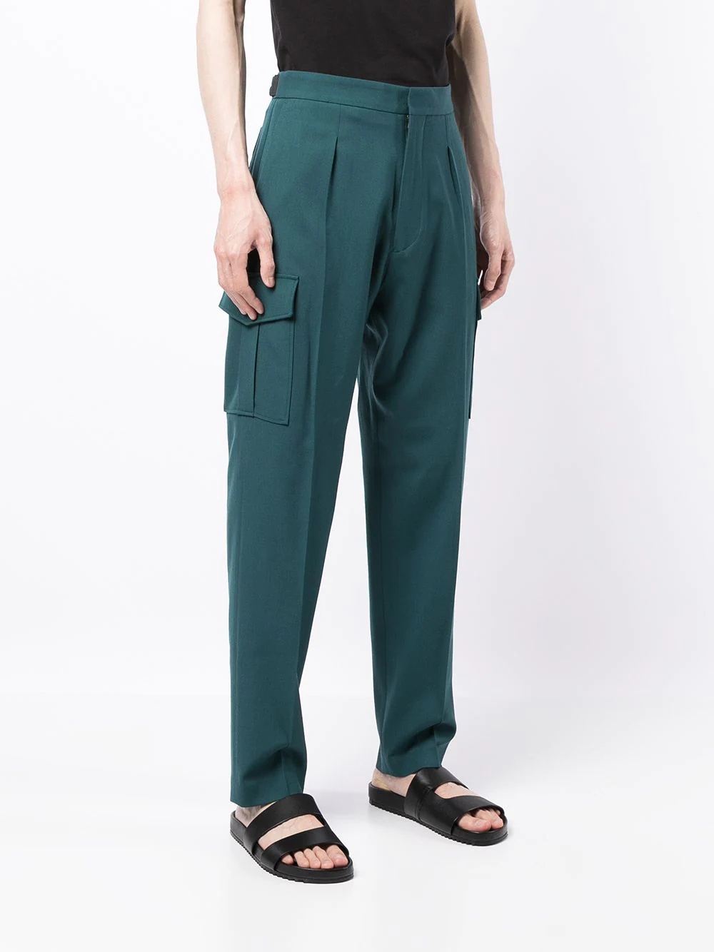 straight-leg cargo trousers - 3