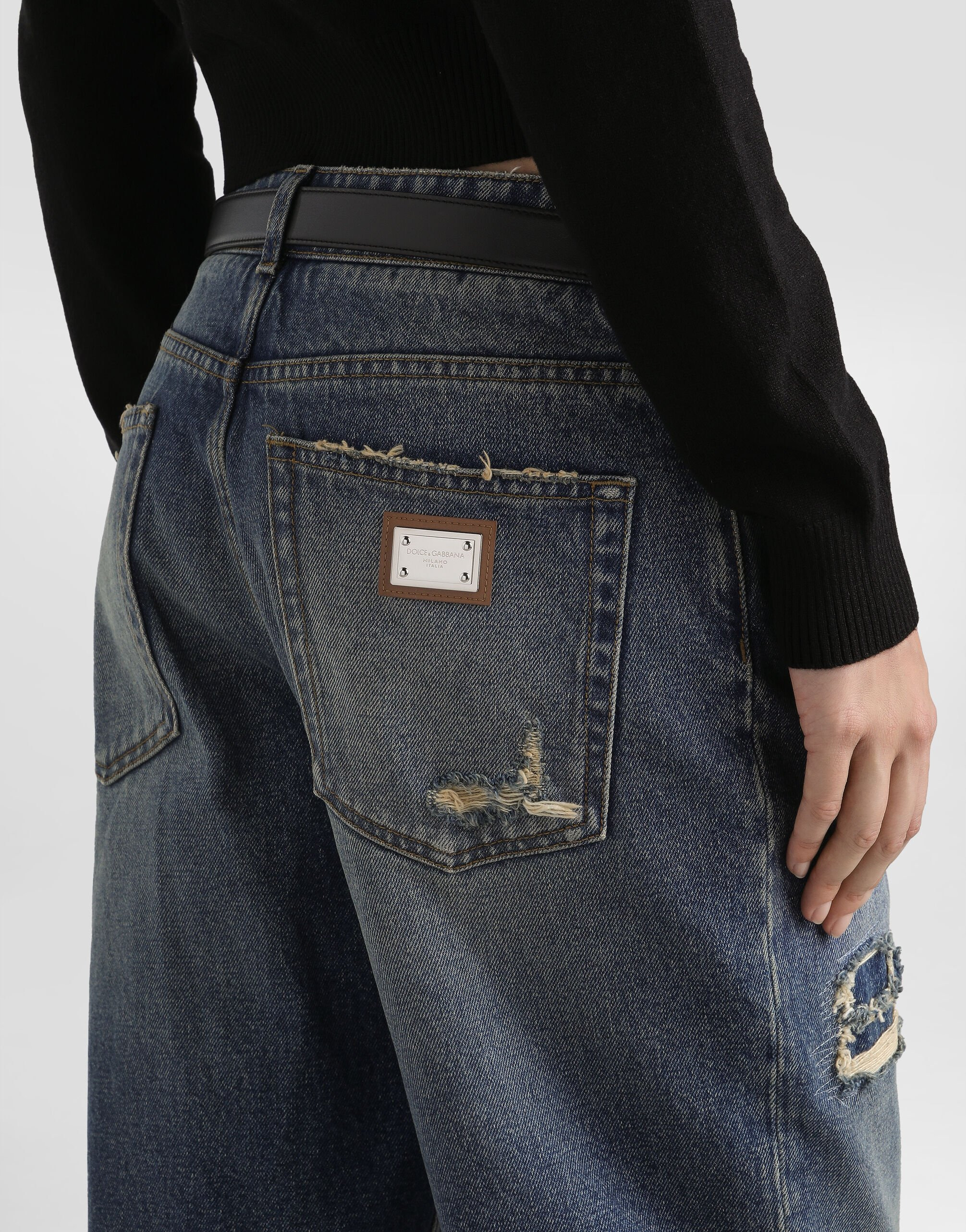 5-pocket denim trousers - 5