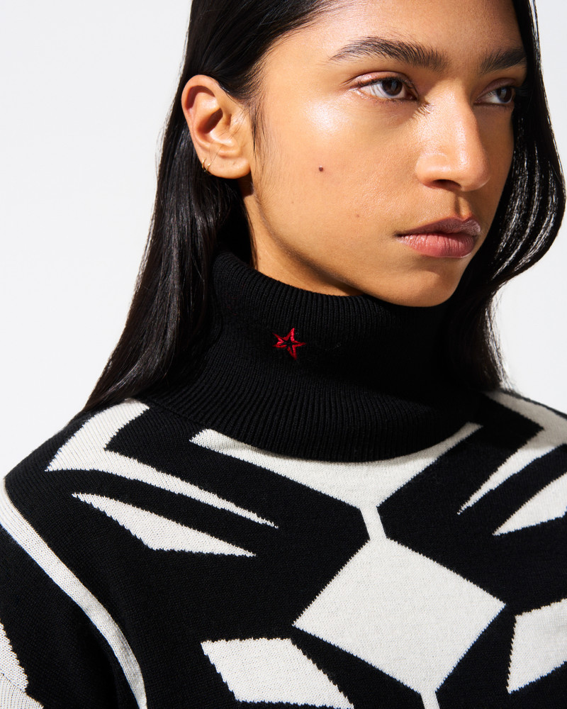 Geo Merino Wool Turtleneck 3