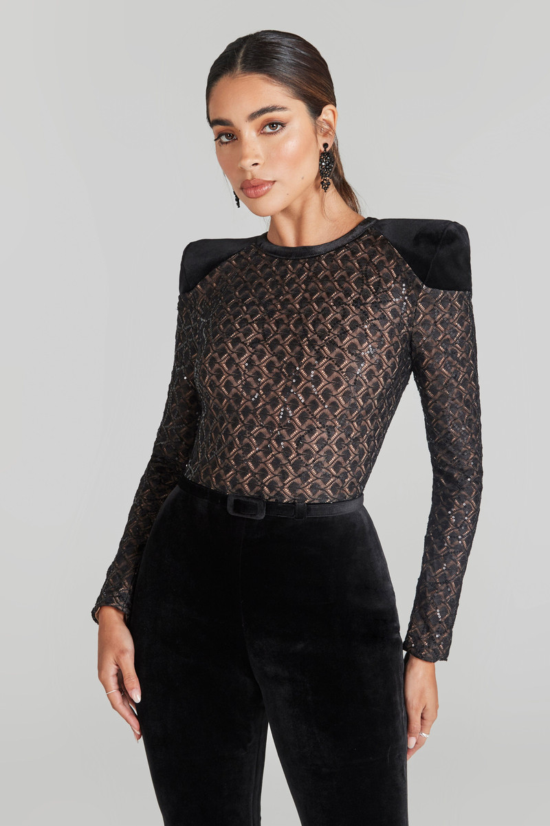 NADINE MERABI Amanda Black Jumpsuit outlook