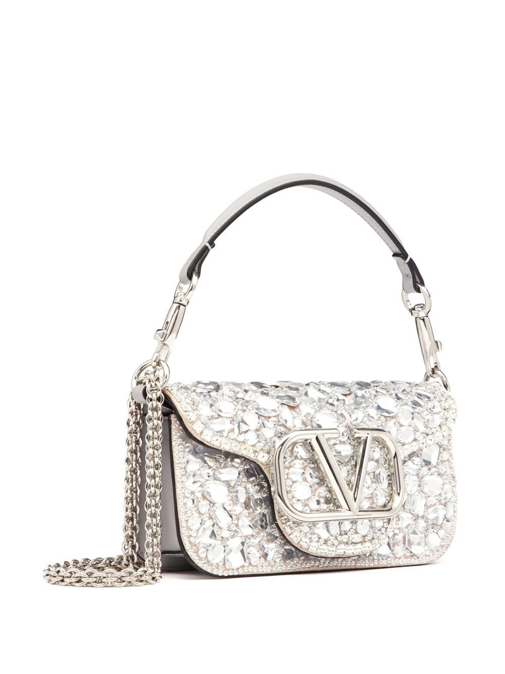 crystal-embellished shoulder bag - 4