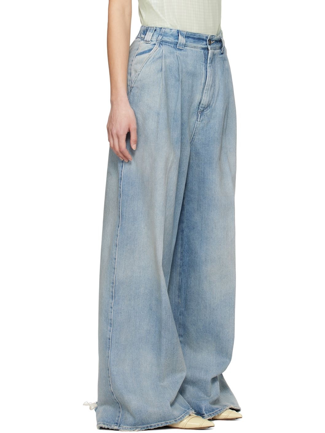 Blue 5 Pocket Jeans - 2