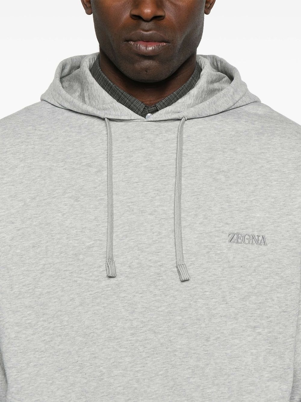 logo-embroidered hoodie - 5