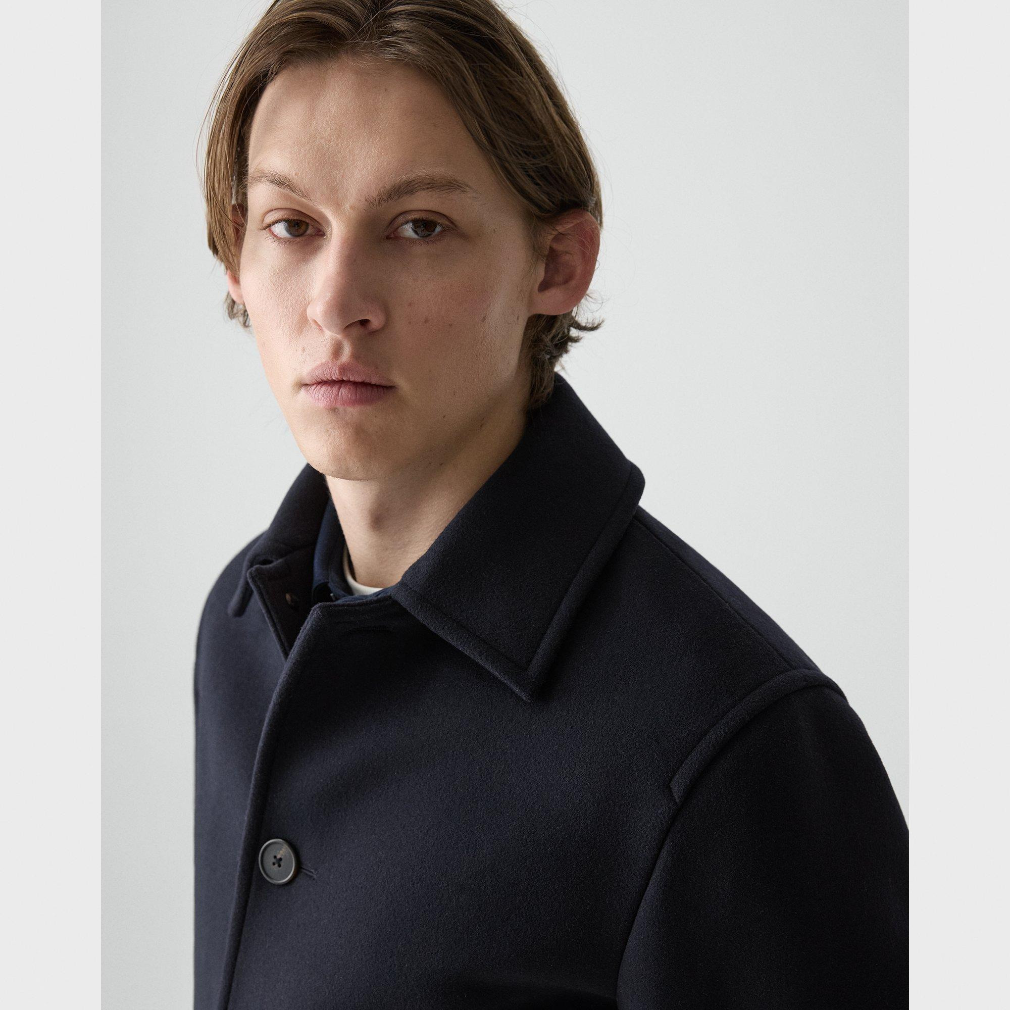 Peacoat in Plush Melton - 5
