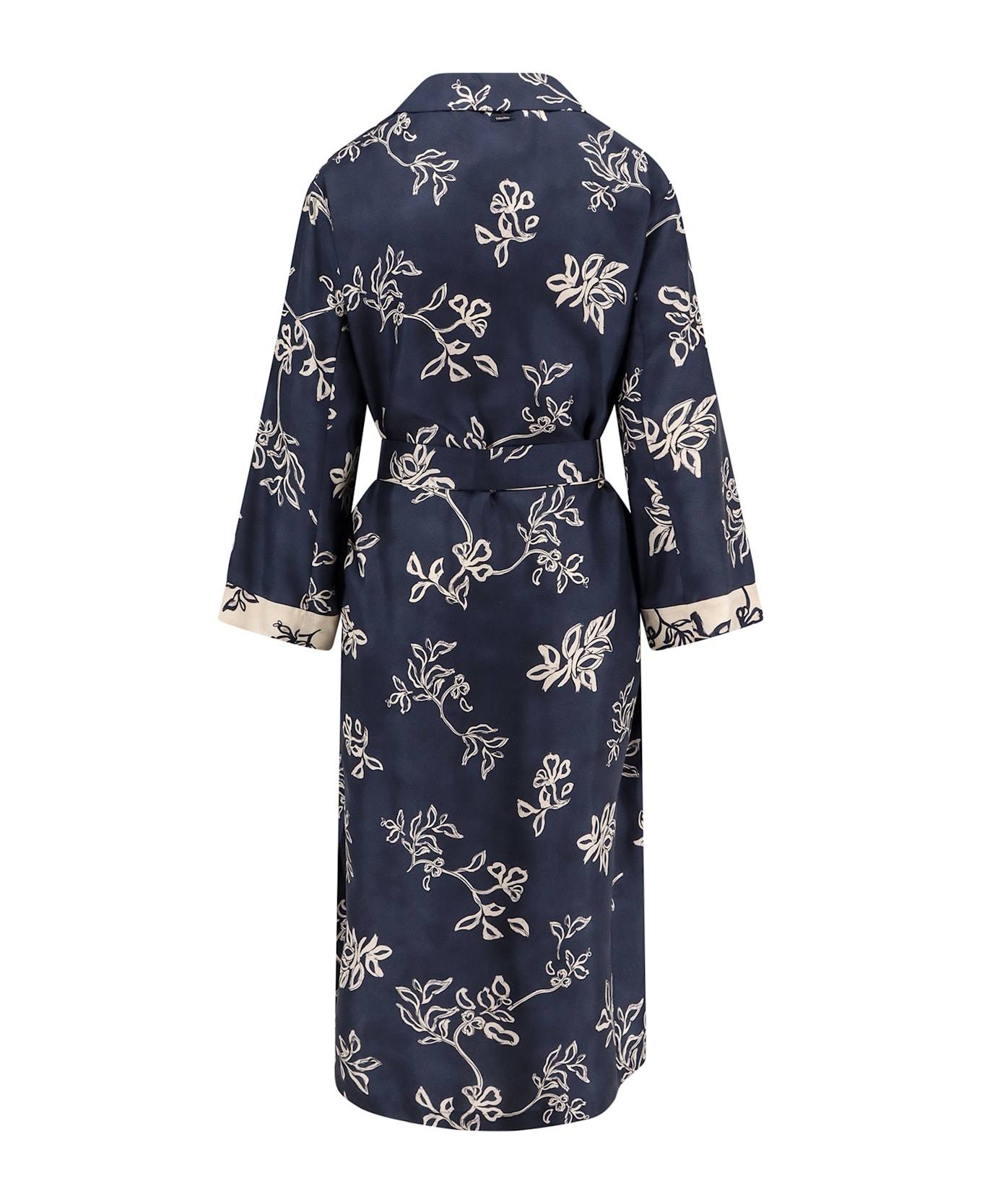 Timeo Kaftan Silk Dress With Floral Print - 2