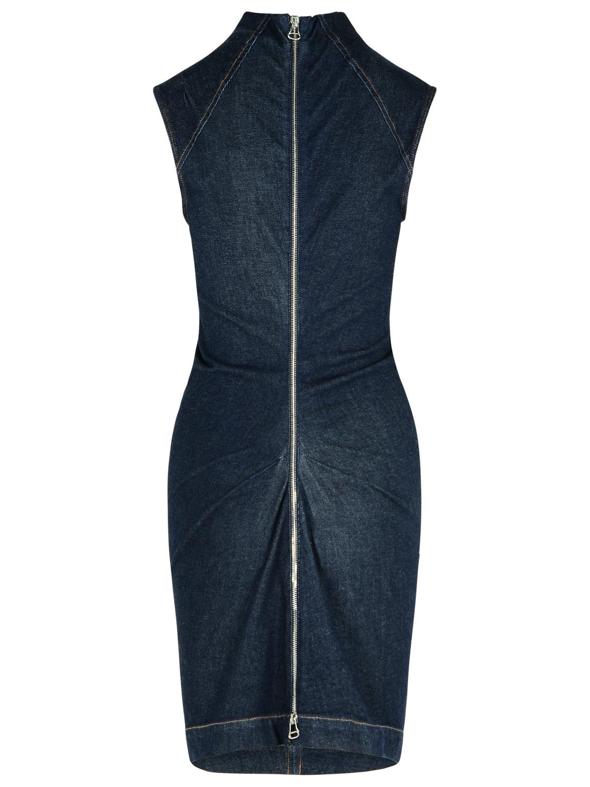 Sportmax 'Cerea' Dark Blue Cotton Dress Women - 3