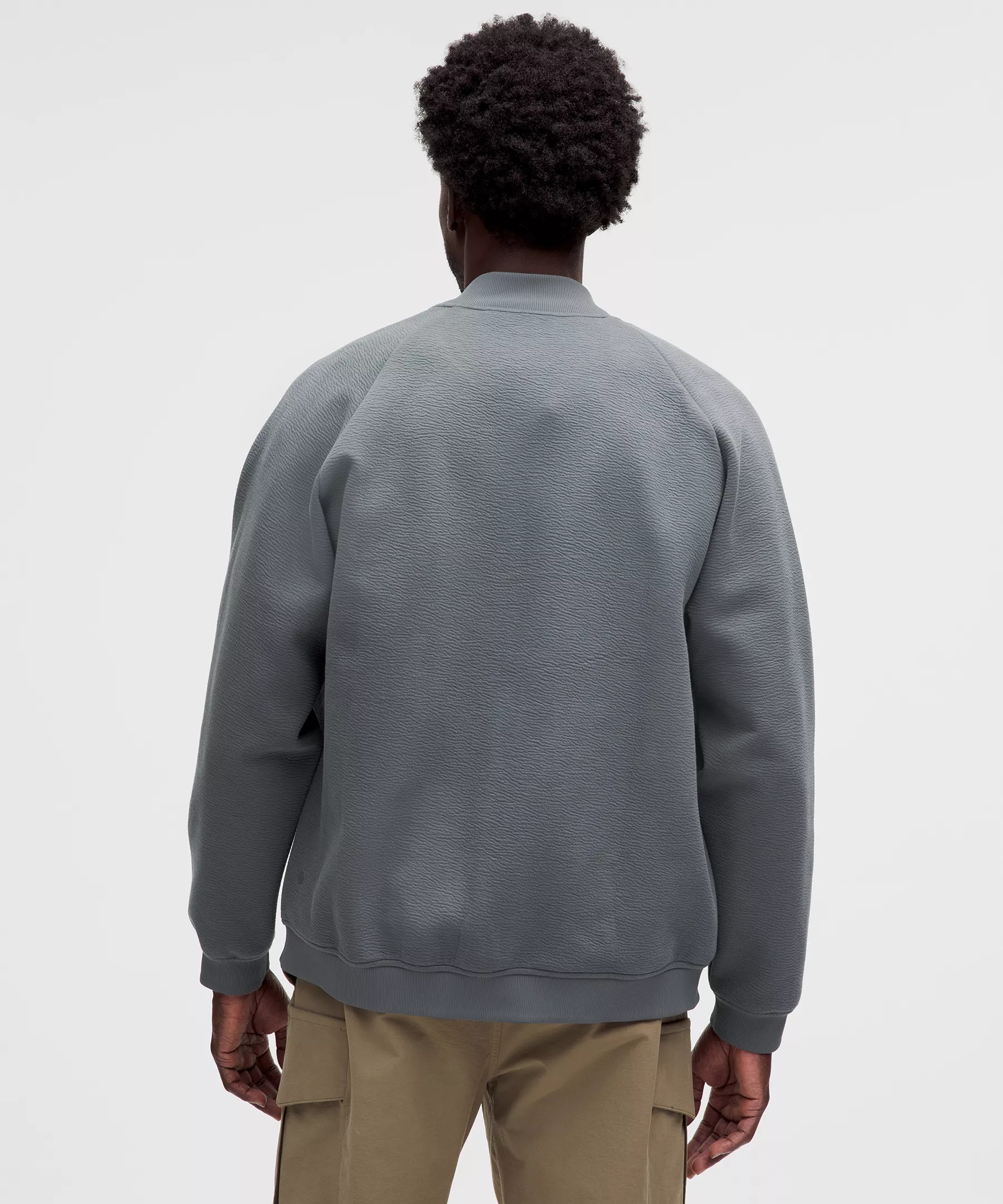 Textured Spacer Bomber Jacket - 3