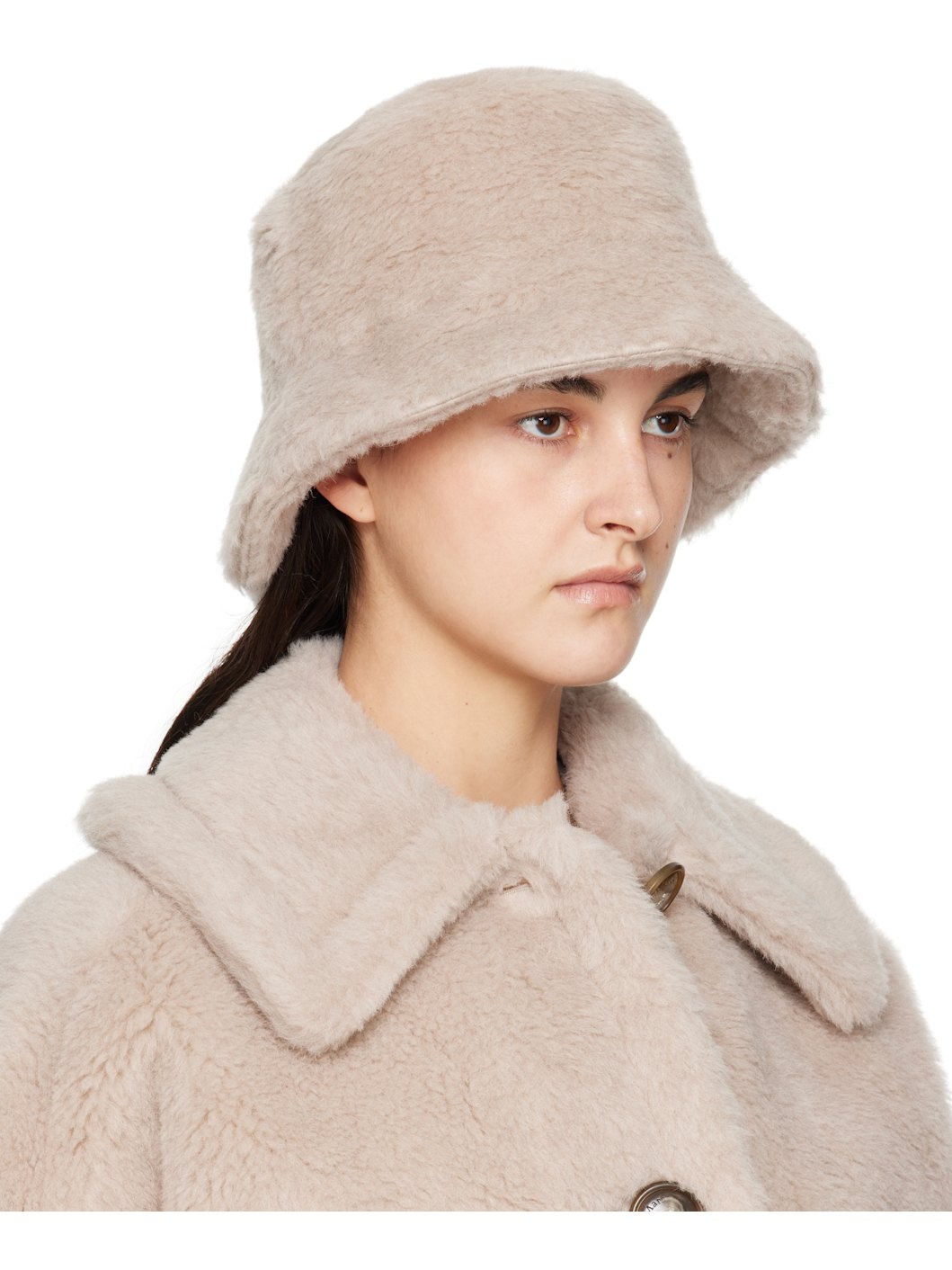 Beige Figura Bucket Hat - 2