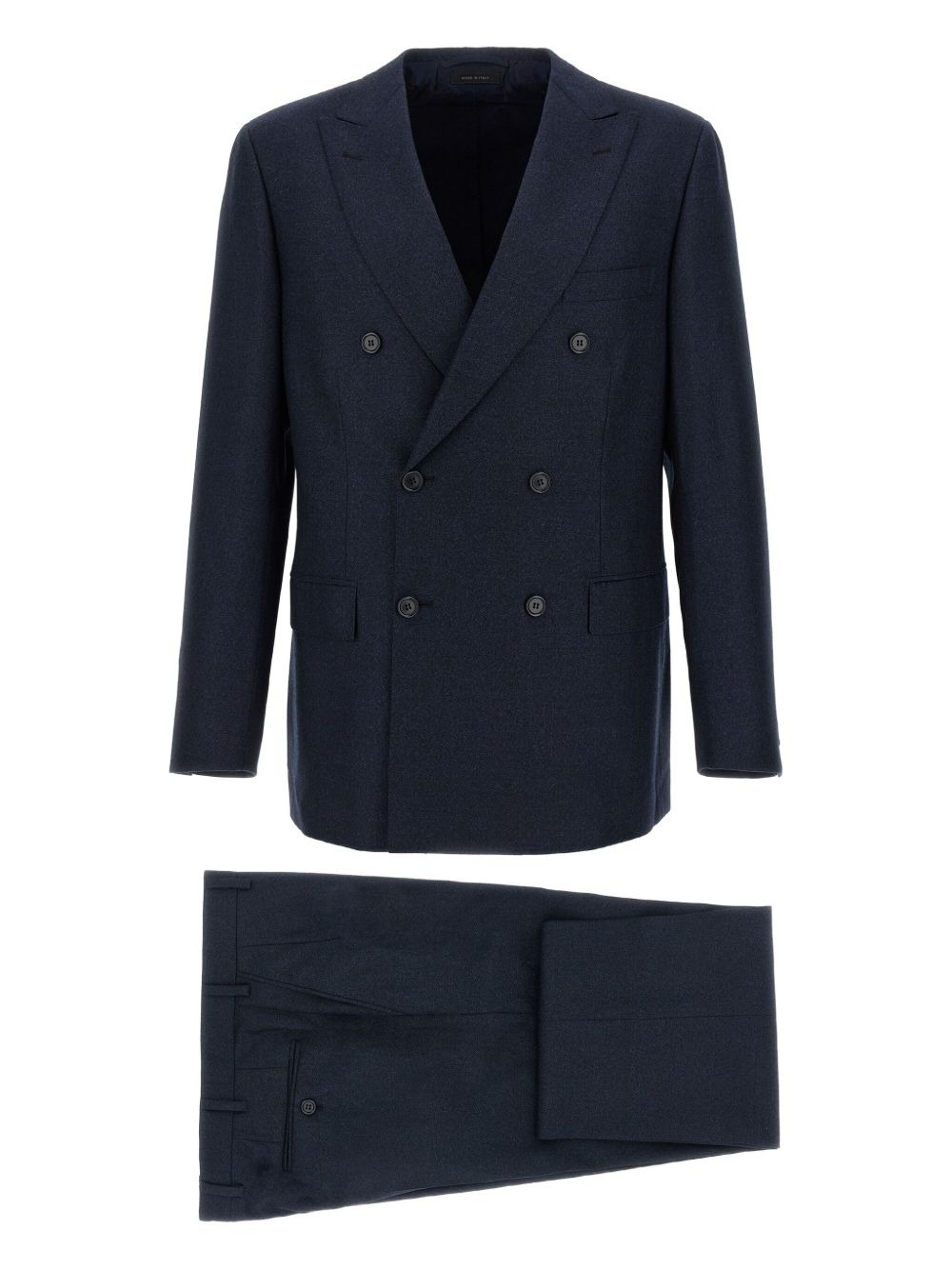 herringbone wool suit - 1