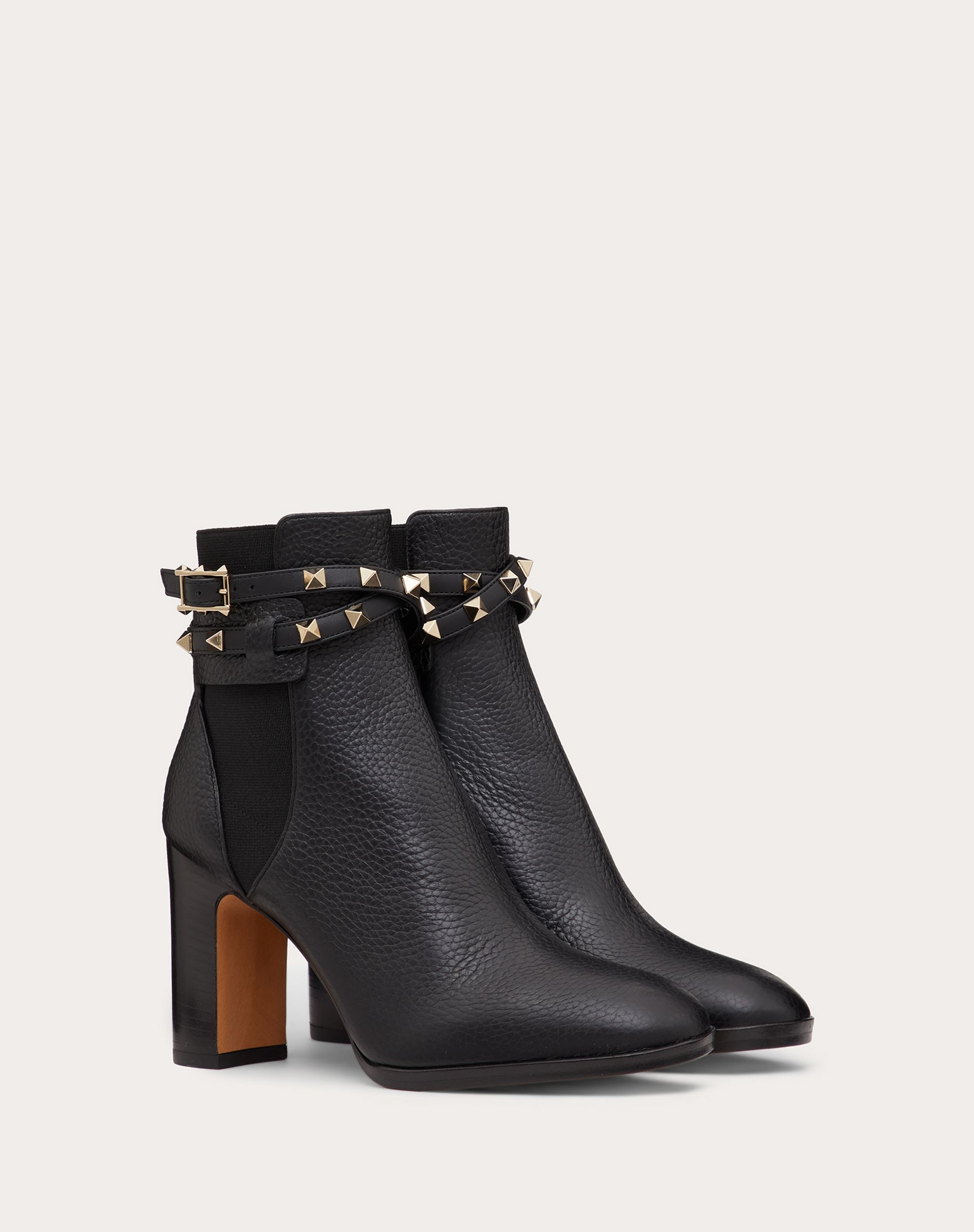 Rockstud Grainy Calfskin Ankle Boot 90 mm - 2