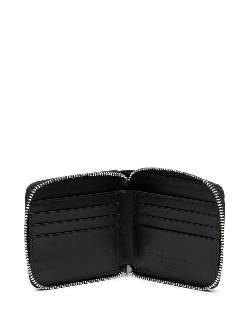mini crocodile-embossed leather wallet - 3