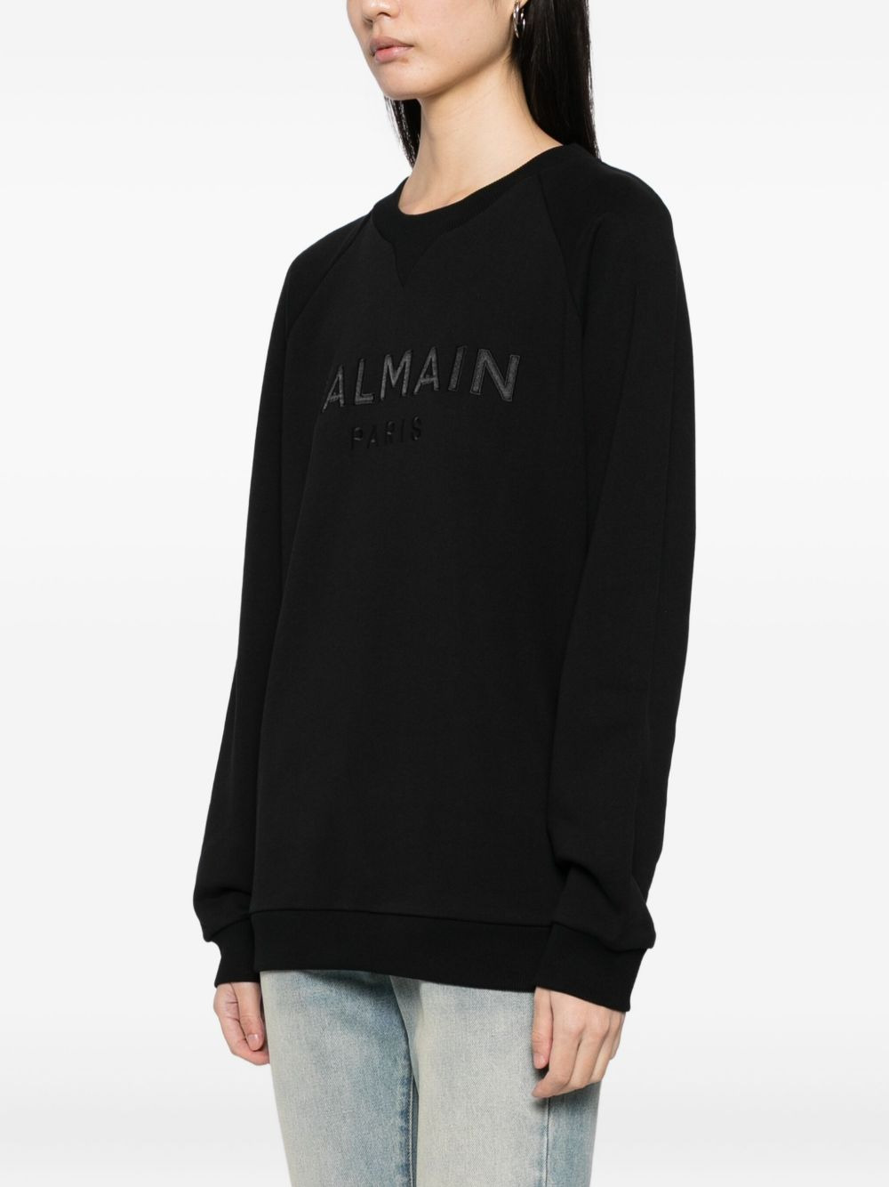 logo-embroidered sweatshirt - 3