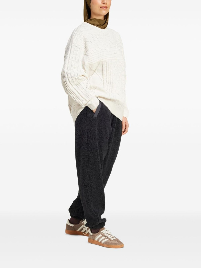 adidas cable-knit sweater outlook