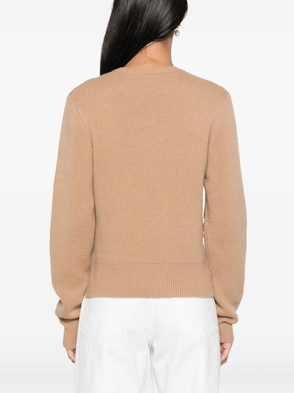 cropped crew-neck sweater - 4